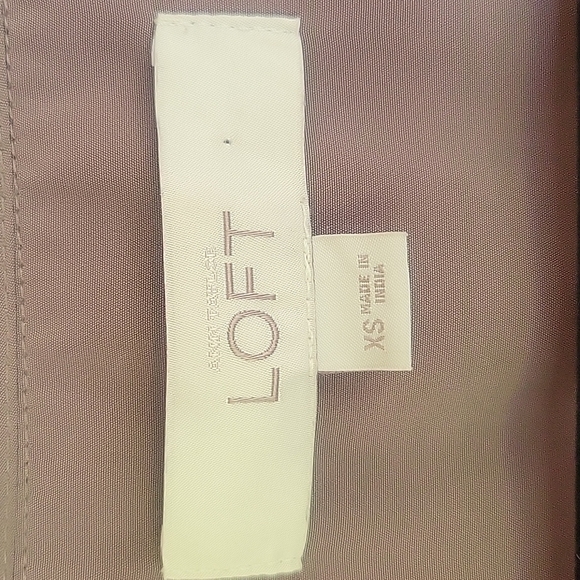 Loft Brown Sleeveless Top with Cream Sequin Trim Size XSmall - Picture 4 of 6